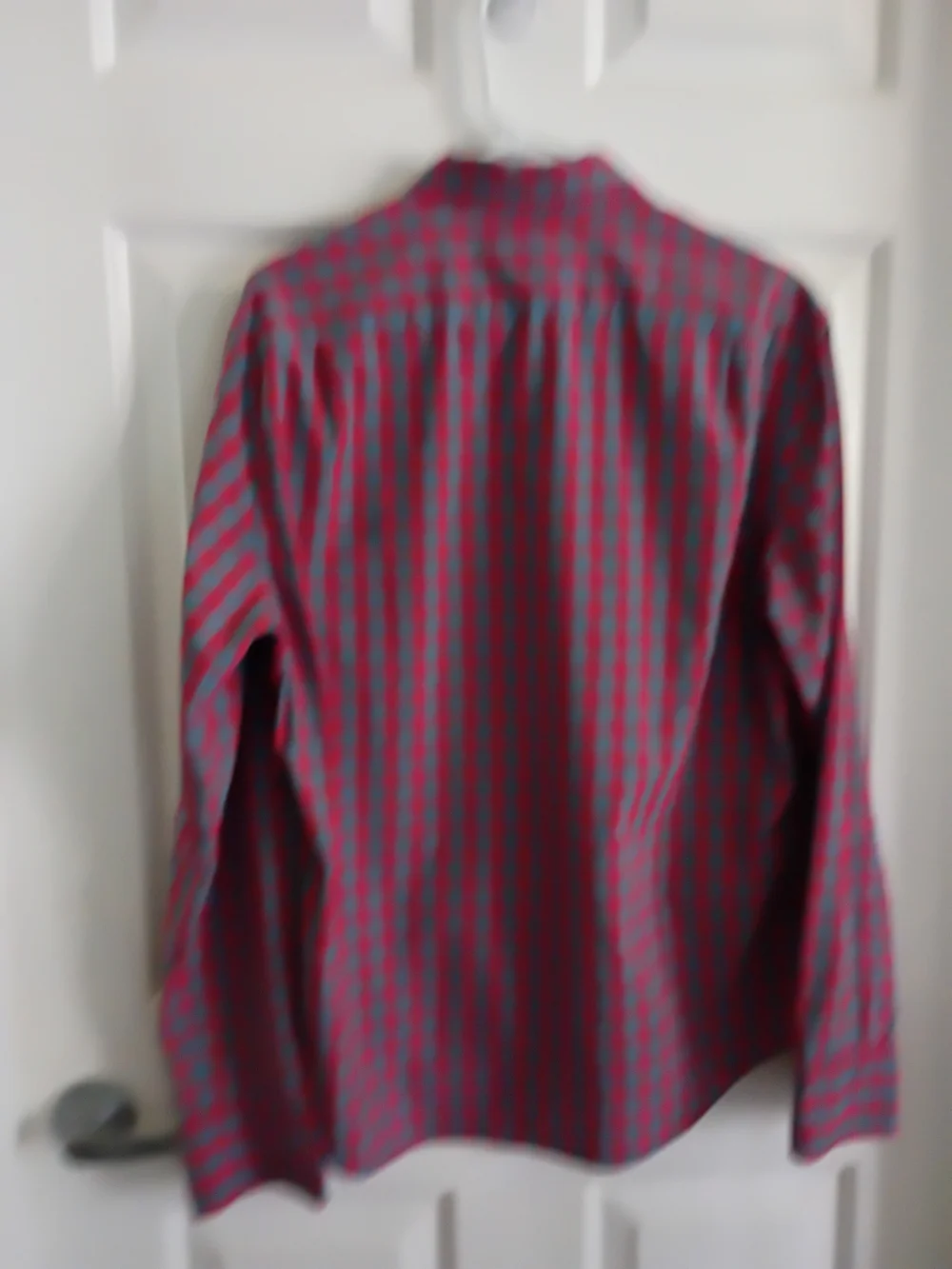 J. Crew Slim-Fit Button-Down Shirt in Red and Teal Check